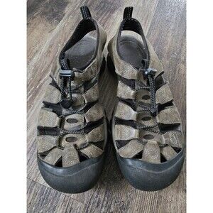 Keen Sandals Men 9.5M Newport Shoes Brown Leather Waterproof Hiking Water Sports